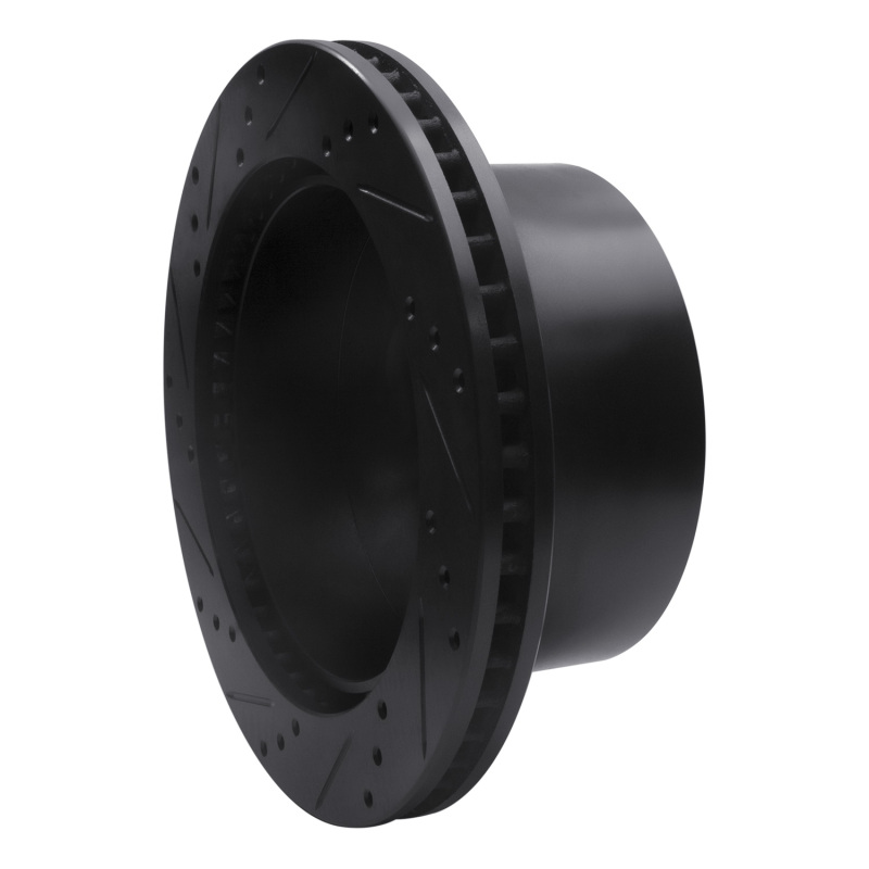 Dodge Ram 4000 Brake Rotor (1) - Rear Right - R1 Concepts - Drilled & Slotted - Black - `00-`02